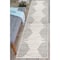 World Rug Gallery Bohemian Stripe Stain Resistant Runner Rug 2' x 7' Cream 385CREAM2X7 - alternate 1